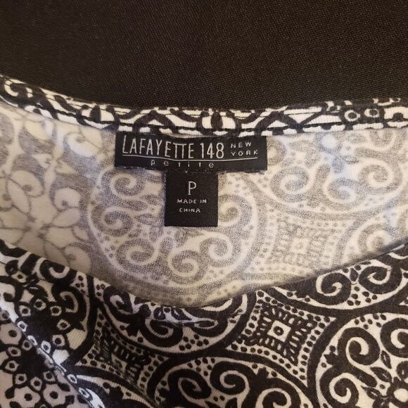 LAFAYETTE 148 Cap Sleeve Midi Wrap Style Dress - Picture 9 of 11